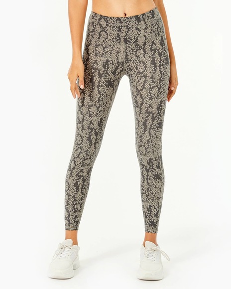 Varley Leggings Small Green Tile Snakeskin Print High Rise Century 2.0 - Picture 1 of 14